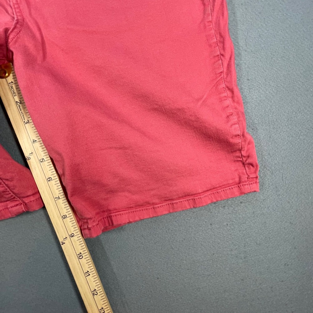 Seven7 Holly Berry Red Sunset Bermuda Shorts Stretch Womens Size 16 - Picture 9 of 9